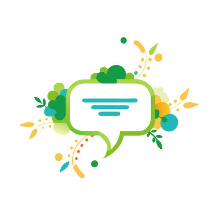 Minimalist Speech bubble on white backgroundのイラスト素材