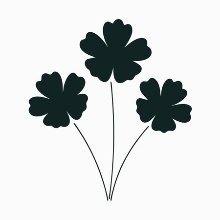 Minimalist pink cosmos flowers on white backgroundのイラスト素材