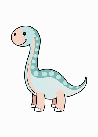 Dinosaur illustration on white backgroundのイラスト素材