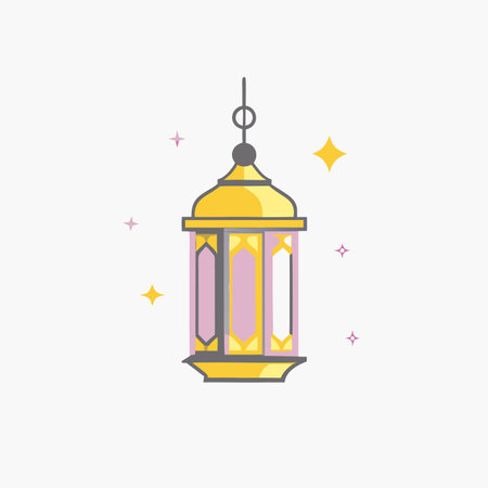 Decorative Islamic lantern illustrationのイラスト素材