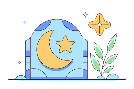 Minimalist islamic ramadan kareem backgroundのイラスト素材