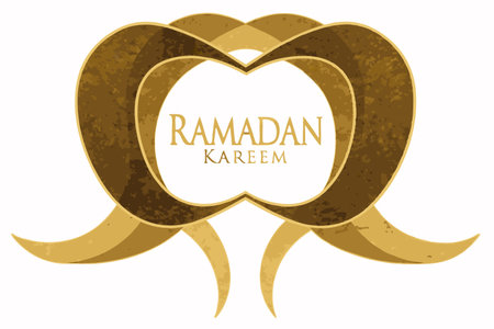 Minimalist ramadan kareem illustrationのイラスト素材