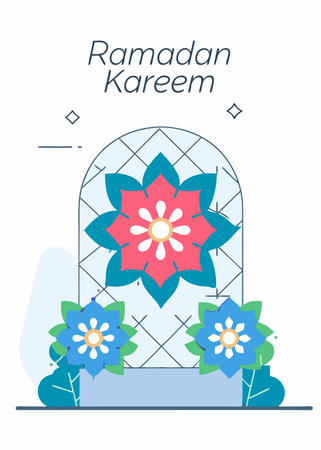 Ramadan Kareem greeting card designのイラスト素材