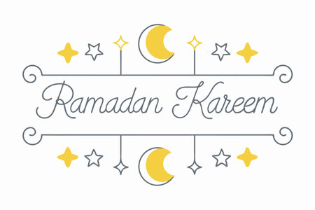 Ramadan Kareem greeting card designのイラスト素材