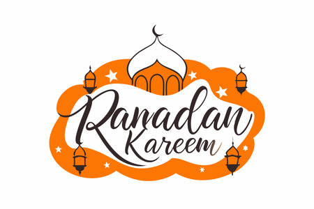 Ramadan Kareem greeting card designのイラスト素材