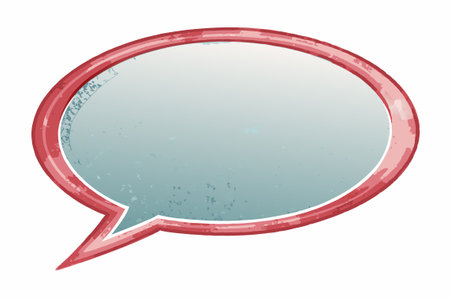 Speech bubble vector art on white backgroundのイラスト素材