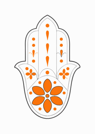 Watercolor floral islamic illustrationのイラスト素材