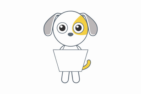 Cute pet clipart on White Backgroundのイラスト素材
