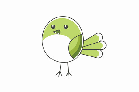 Bird Clipart on White Backgroundのイラスト素材