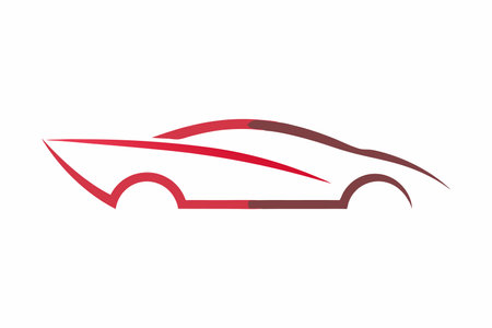 Minimalist, car, logo, design, white, background, modern, clean, simple, elegant, vector, digital, aesthetic, professional, stylish, sleek, branding, automotive, vehicle, transport, speed, silhouette, line art, monochrome, flat, geometric, luxury, dynamic, innovative, minimal, artistic, decorative, illustrationのイラスト素材