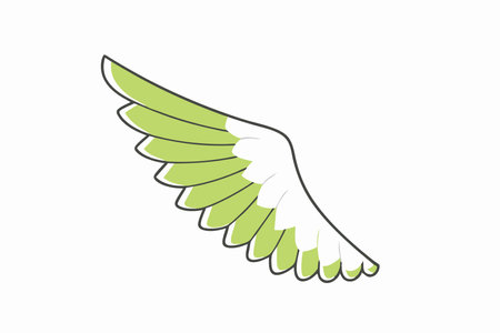 Eagle Wing Clipart on White Backgroundのイラスト素材