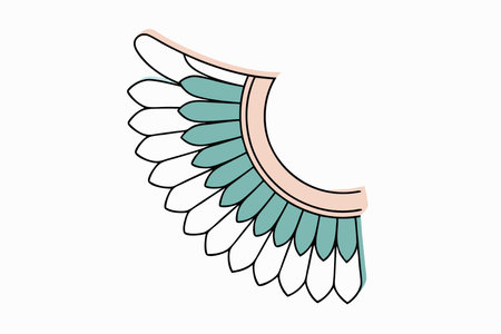 Eagle Wing Clipart on White Backgroundのイラスト素材