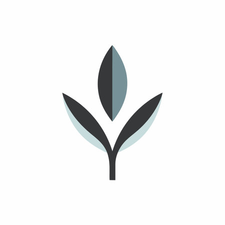 Leaf logo art on white backgroundのイラスト素材