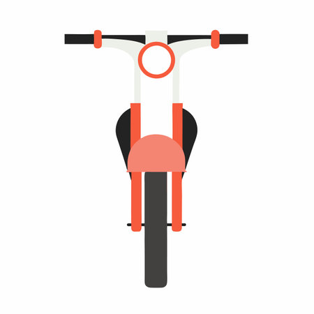 Minimalist Motocross on White Backgroundのイラスト素材