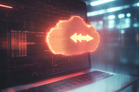 Rural landscape with two trees on the road and cloudy sky.の写真素材