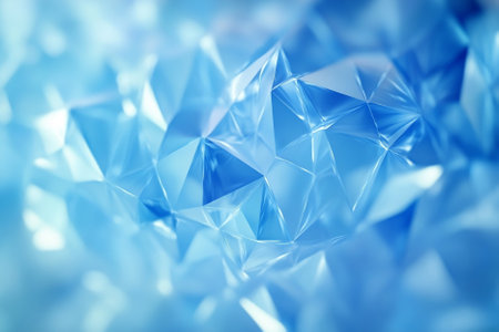 Blue crystal background. Abstract background. 3d rendering, 3d illustration.の写真素材
