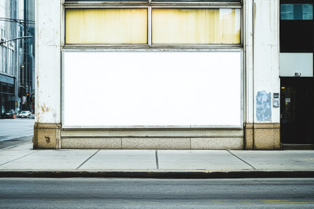 Shop Boutique Store Front with Big Window and Place for Name.の写真素材