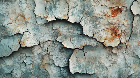 Texture of old rustic wall with cracked paint. Abstract background for design.の写真素材