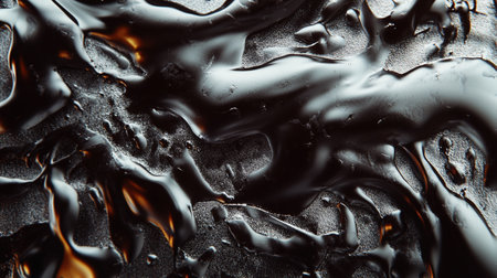 abstract background of black and white liquid in the form of fireの写真素材
