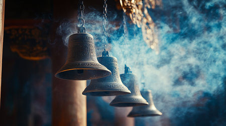 Beautiful spring flowers in a glass vase on the windowsillの素材
