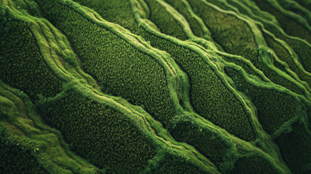 3D illustration of abstract fractal for creative design looks like grassの写真素材