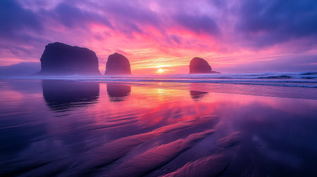 Beautiful pink magnolia flowers in spring time. Spring background.の写真素材