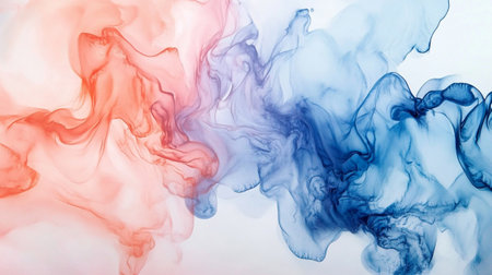 Abstract ink in water. Ink swirling in water. Abstract background.の写真素材