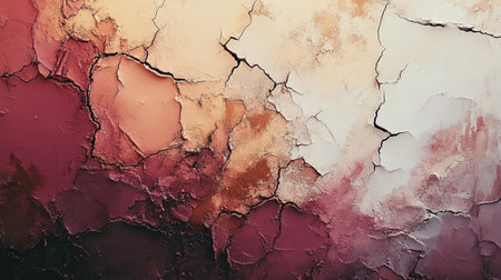 Old cracked paint on the wall. Abstract background and texture for design.の写真素材