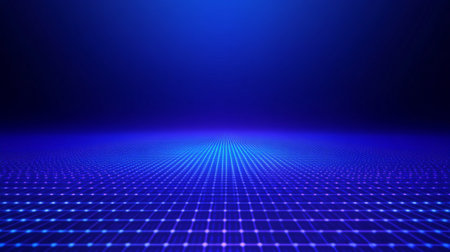 abstract technology background with glowing dots and lines. 3d renderingの写真素材