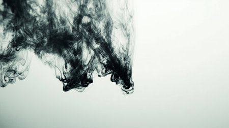 black smoke on a white background. tinting. tinting. selective focusの素材