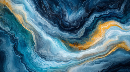 Marble abstract acrylic background. Marbling artwork texture. Agate ripple pattern. Gold powder.の写真素材