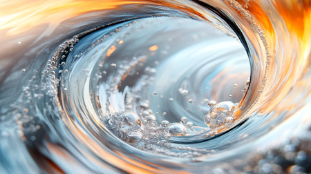 abstract background of water in the form of a circle. macroの写真素材