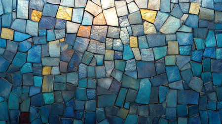 Colorful ceramic mosaic wall background and texture. Abstract mosaic background.の写真素材