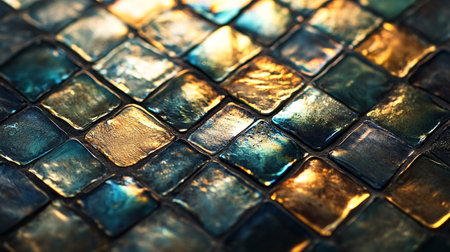 Soap bubbles on green bokeh background. Abstract background.の写真素材