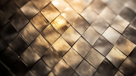 abstract background of shiny metal surface, selective focus, close upの写真素材