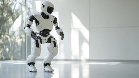 Robot model in the modern office. 3D Rendering.の写真素材