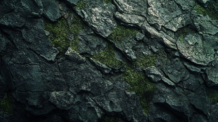 green moss on the stone background, closeup of photo, textureの写真素材