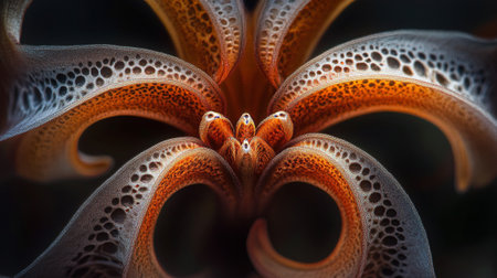 Close-up of an abstract flower with a lot of details.の素材