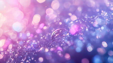 abstract purple bokeh light background with blur defocused lightsの写真素材