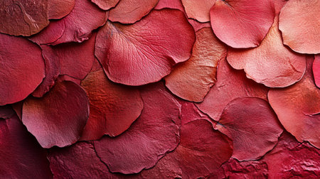 Red rose petals background. Red rose petals texture background.の写真素材