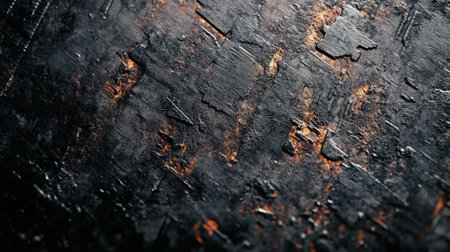abstract background texture of dark rusty metal with scratches and cracks.の写真素材