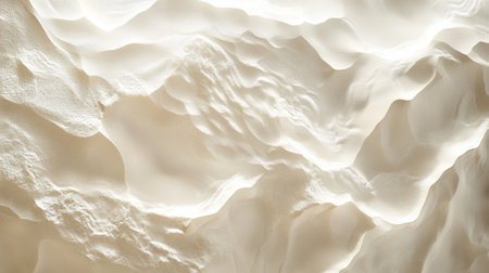 Close up of white cream texture background. 3d rendering, 3d illustration.の写真素材
