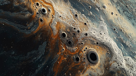 Marble abstract acrylic background. Agate ripple pattern. Gold powder.の写真素材