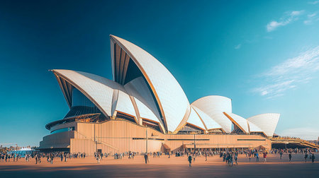 Sydney Opera House is the world's largest opera house.の写真素材