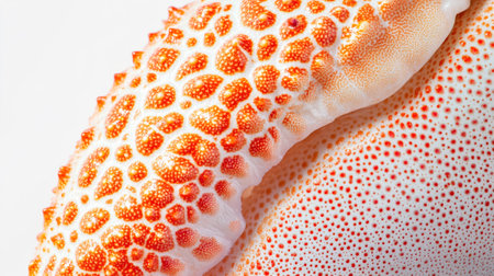 Close up of a crab claw on a white background. Macro.の写真素材