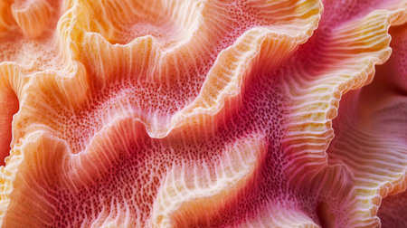 Macro shot of a coral reef. Abstract coral texture background.の素材