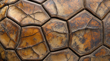 Detail of the detail of a turtle shell, close-upの写真素材