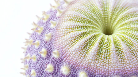 Close up view of cactus on white background with copy space.の写真素材