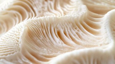 Close up of a fresh oyster mushroom. Shallow depth of field.の写真素材