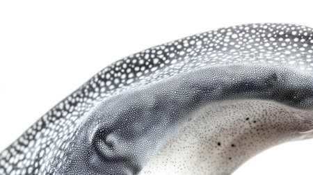 Close-up of a textured, abstract pattern in black and white.の写真素材